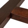 imageCreative CoOp Elegant Acacia Trestle Round End Table BlackWalnut Finish