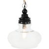 imageCreative CoOp Glass ampamp Mango Wood Ceiling Pendant LightBlack