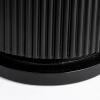 imageCreative CoOp Mango Wood Pedestal Coffee Table with Ribbed Base Natural BleachedBlack
