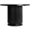 imageCreative CoOp Mango Wood Pedestal Coffee Table with Ribbed Base Natural BleachedBlack