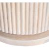 imageCreative CoOp Mango Wood Pedestal Coffee Table with Ribbed Base Natural BleachedNatural