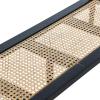 imageCreative CoOp Maxwelton Solid Wood Console Table with 2 Drawers and Woven Cane Storage Shelf Black and NaturalBlack