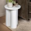imageCreative CoOp Round 3Column End Table BlackWhite