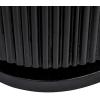 imageCreative CoOp Round Mango Wood Pedestal Side Table with Ribbed Base Stained BlackBlack