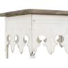 imageCreative CoOp Rustic Farmhouse Metal Console Table with Solid Wood Top Distressed GreyAntiqued White