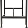 imageCreative CoOp Rustic Farmhouse Metal Console Table with Solid Wood Top Distressed GreyDistressed Dark Grey