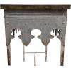 imageCreative CoOp Rustic Farmhouse Metal Console Table with Solid Wood Top Distressed GreyDistressed Zinc