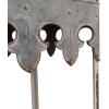 imageCreative CoOp Rustic Farmhouse Metal Console Table with Solid Wood Top Distressed GreyDistressed Zinc