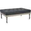 imageCreative CoOp Antoinette Upholstered Coffee Table Grey Ottoman