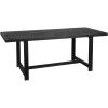 imageCreative CoOp Elegant Acacia Trestle Round End Table BlackBlack