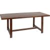 imageCreative CoOp Elegant Acacia Trestle Round End Table BlackWalnut Finish