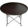 imageCreative CoOp TrayStyle Round Metal Coffee TableBronzeBronze