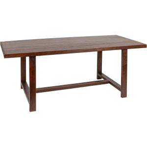 imageCreative CoOp Elegant Acacia Trestle Round End Table BlackWalnut Finish