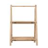 imageCreative CoOp 2Tier Wood Folding Stand and Storage Natural