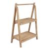 imageCreative CoOp 2Tier Wood Folding Stand and Storage Natural