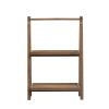 imageCreative CoOp 2Tier Wood Folding Stand and Storage Natural