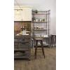 imageCreative CoOp 5 Tier Wood Shelves with Metal Frame ampamp Caster Wheels
