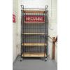 imageCreative CoOp 5 Tier Wood Shelves with Metal Frame ampamp Caster Wheels