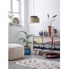 imageCreative CoOp 55quot W Mango Wood Console with 2 Shelves 3Panel Sunset Scene Woven Rope Doors ampamp Tassels