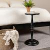 imageCreative CoOp Bishop Pedestal Cocktail Side Table Dark ChestnutBlack