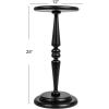 imageCreative CoOp Bishop Pedestal Cocktail Side Table Dark ChestnutBlack