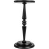 imageCreative CoOp Bishop Pedestal Cocktail Side Table Dark ChestnutBlack