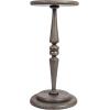 imageCreative CoOp Bishop Pedestal Cocktail Side Table Dark ChestnutDove Grey