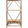 imageCreative CoOp Boho Handwoven Cane Clothing Rack Natural Standing Shelf
