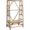 imageCreative CoOp Boho Handwoven Cane Clothing Rack Natural Standing Shelf
