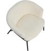 imageCreative CoOp Bowery Boucle Upholstered Armchair White Accent Chair