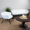 imageCreative CoOp Bowery Boucle Upholstered Armchair White Accent Chair