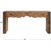 imageCreative CoOp Hand Carved Reclaimed Wood Narrow Entryway Natural Console Table