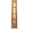 imageCreative CoOp Mango Wood Slatted 4 Shelves Bookcase NaturalNatural