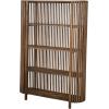 imageCreative CoOp Mango Wood Slatted 4 Shelves Bookcase NaturalNatural