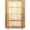 imageCreative CoOp Mango Wood Slatted 4 Shelves Bookcase NaturalNatural