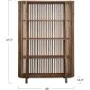 imageCreative CoOp Mango Wood Slatted 4 Shelves Bookcase NaturalNatural