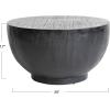 imageCreative CoOp Modern Combed Wood Black Coffee Table