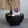 imageCreative CoOp Modern Combed Wood Black Coffee Table
