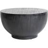 imageCreative CoOp Modern Combed Wood Black Coffee Table