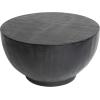 imageCreative CoOp Modern Combed Wood Black Coffee Table