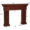 imageCreative CoOp Monolith Decorative Fireplace Mantel AntiqueDark Walnut Finish