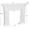 imageCreative CoOp Monolith Decorative Fireplace Mantel AntiqueWhite