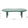imageCreative CoOp Oval Firwood Lacquered Coffee Table Green