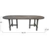 imageCreative CoOp Oval Pine Wood Dining Table Whitewashed
