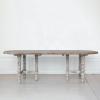 imageCreative CoOp Oval Pine Wood Dining Table Whitewashed