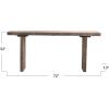 imageCreative CoOp Reclaimed Wood Console Table with Distressed Bleached Finish Natural