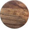 imageCreative CoOp Round Mango Wood Carved Line Stool Table Natural