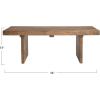 imageCreative CoOp Scandinavian Slatted Wood Coffee Table Natural