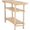 imageCreative CoOp Tall Bamboo Accent Table with 2 Shelves Natural