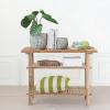 imageCreative CoOp Tall Bamboo Accent Table with 2 Shelves Natural